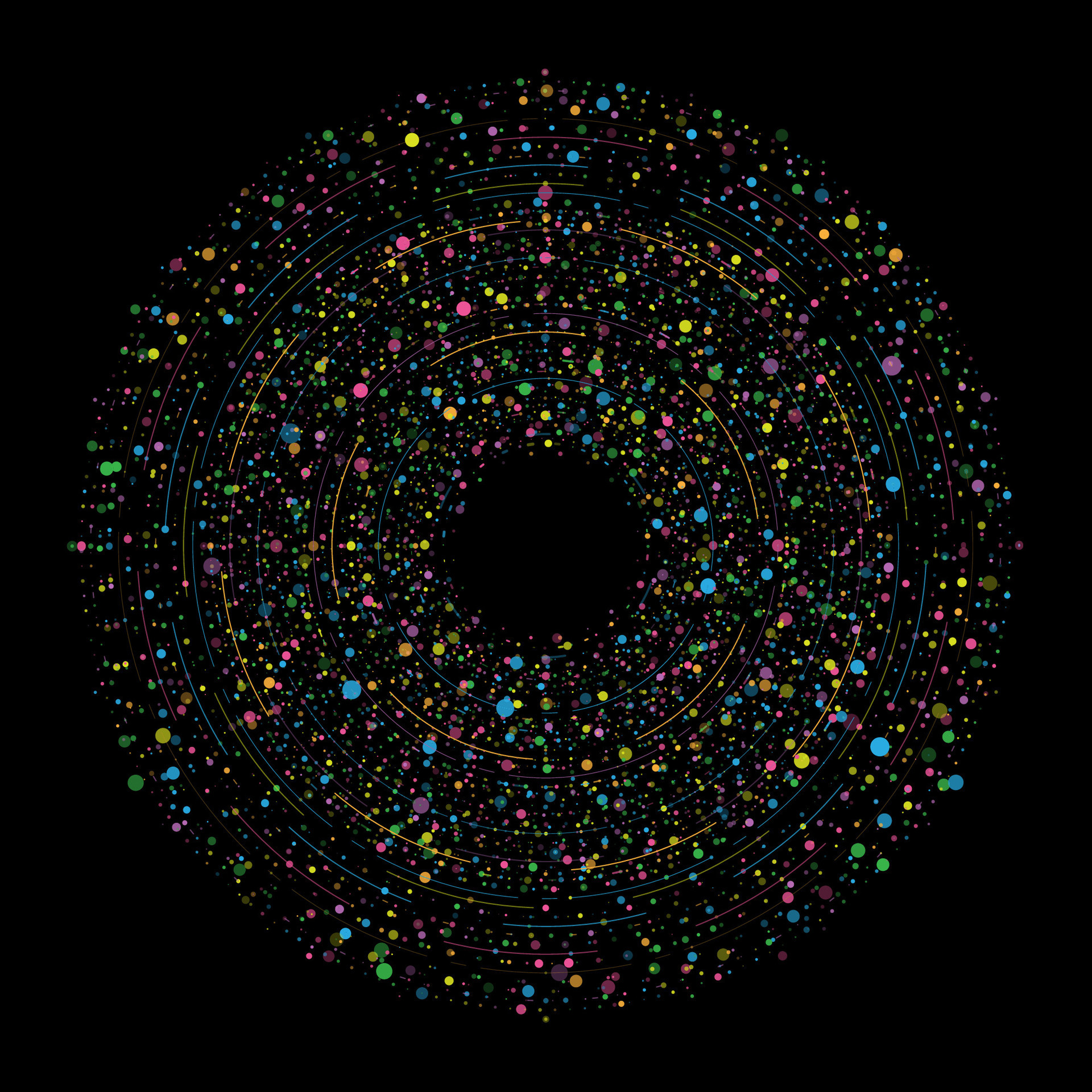 Big data circular visualization 46588110 Vector Art at Vecteezy