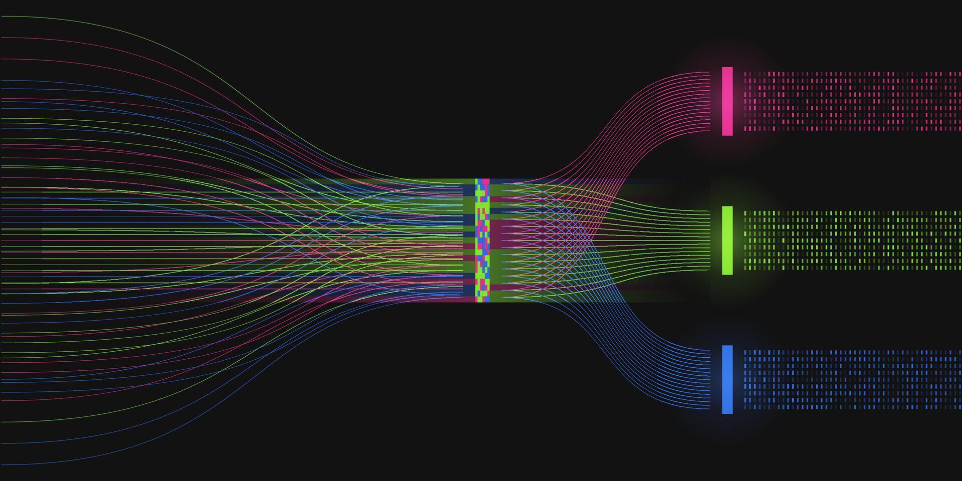 Big data visualization. vector