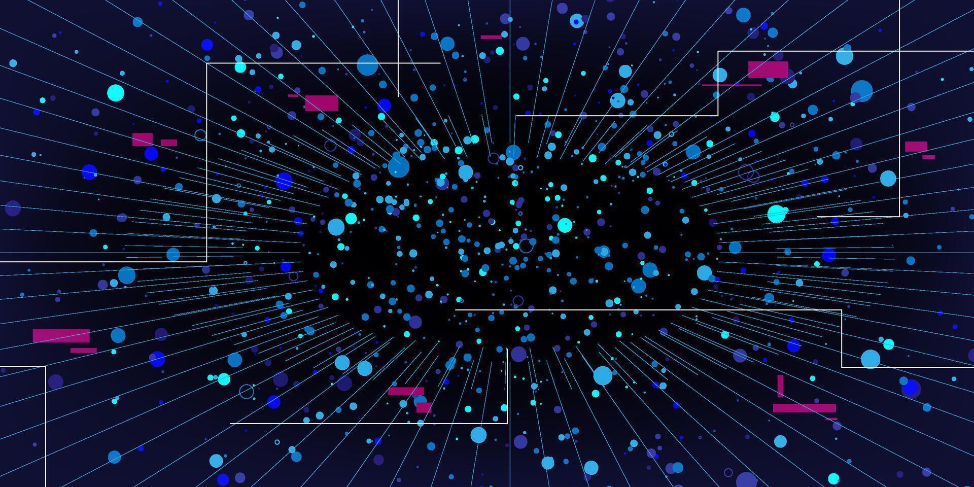 Big data visualization. vector