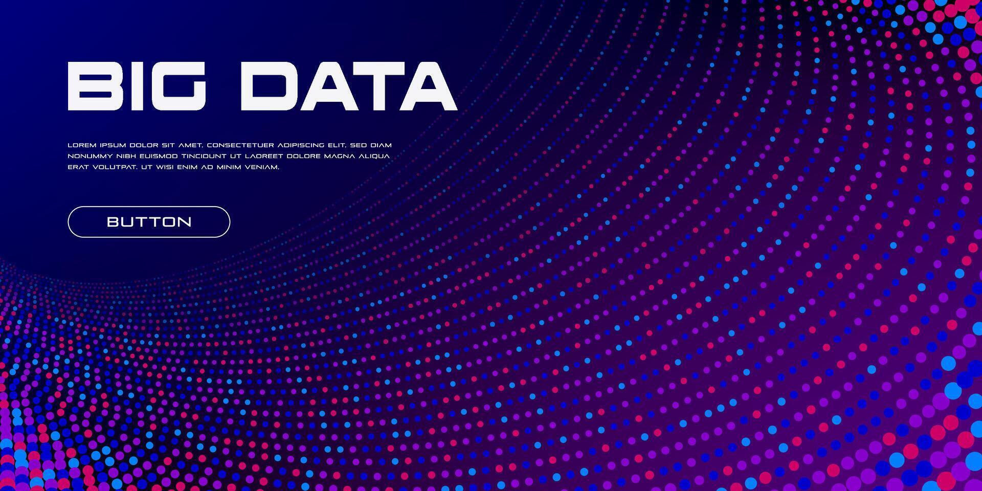 Big data visualization. vector