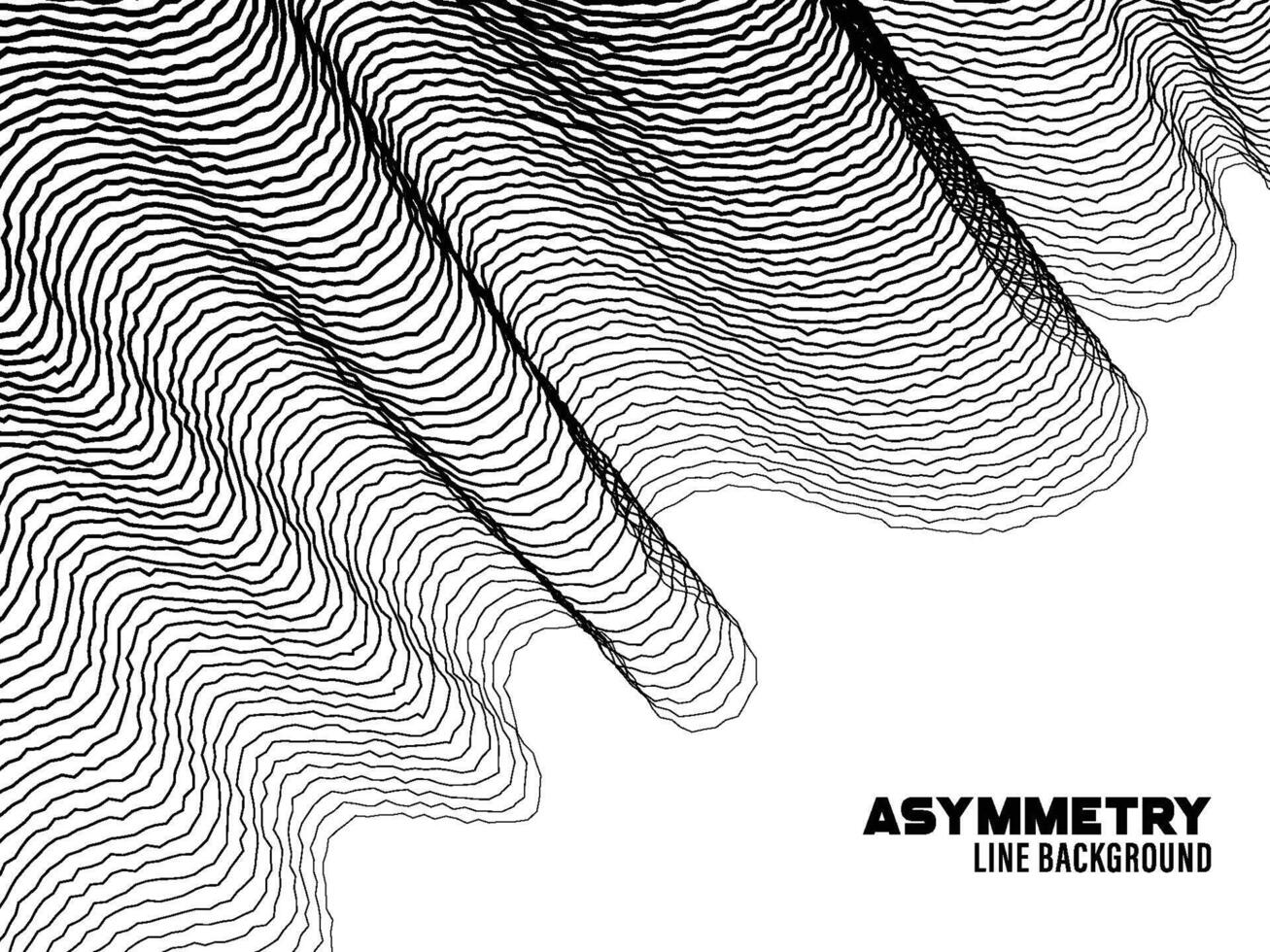 Asymmetry line pattern background vector