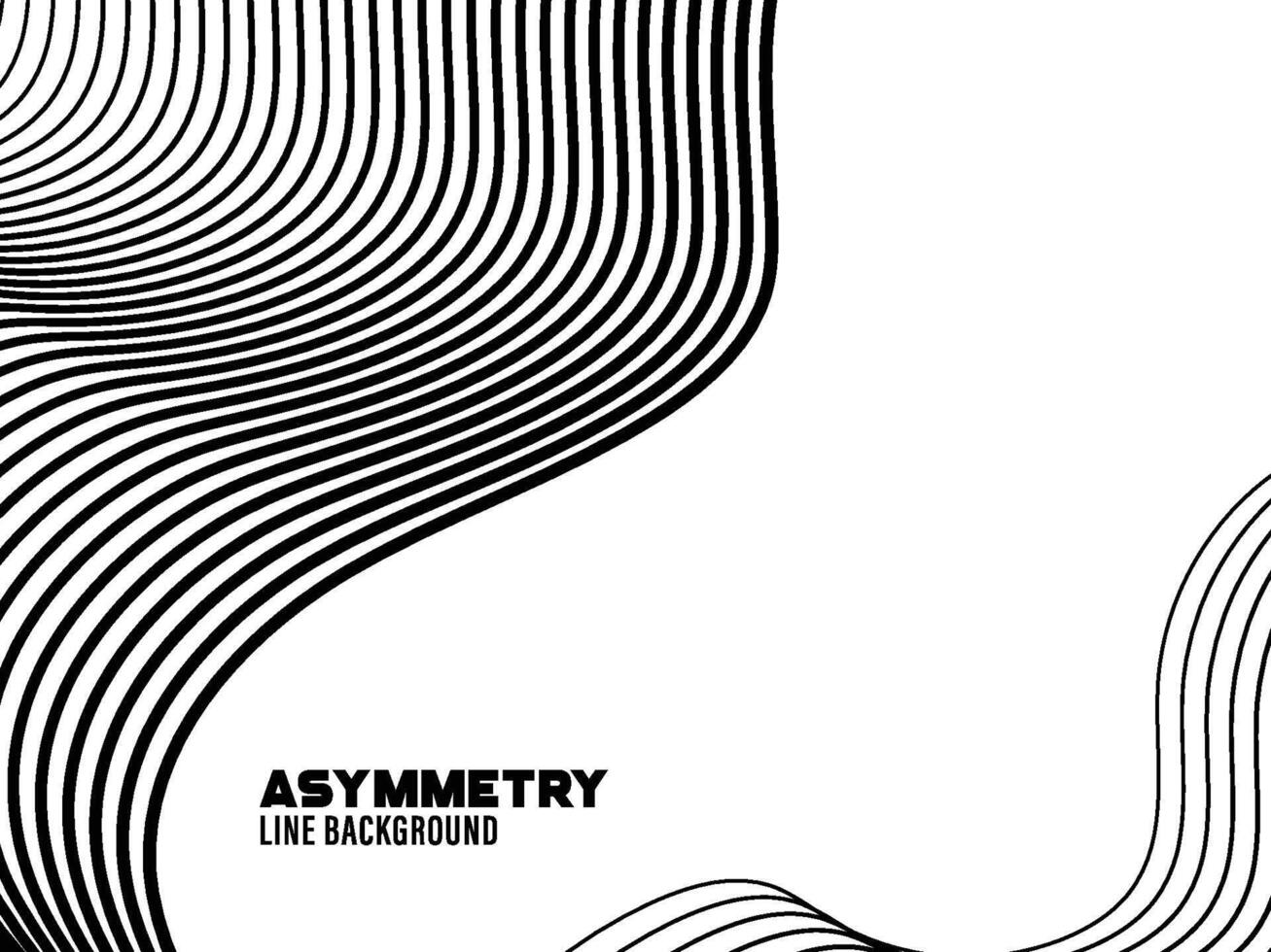 Asymmetry line pattern background vector