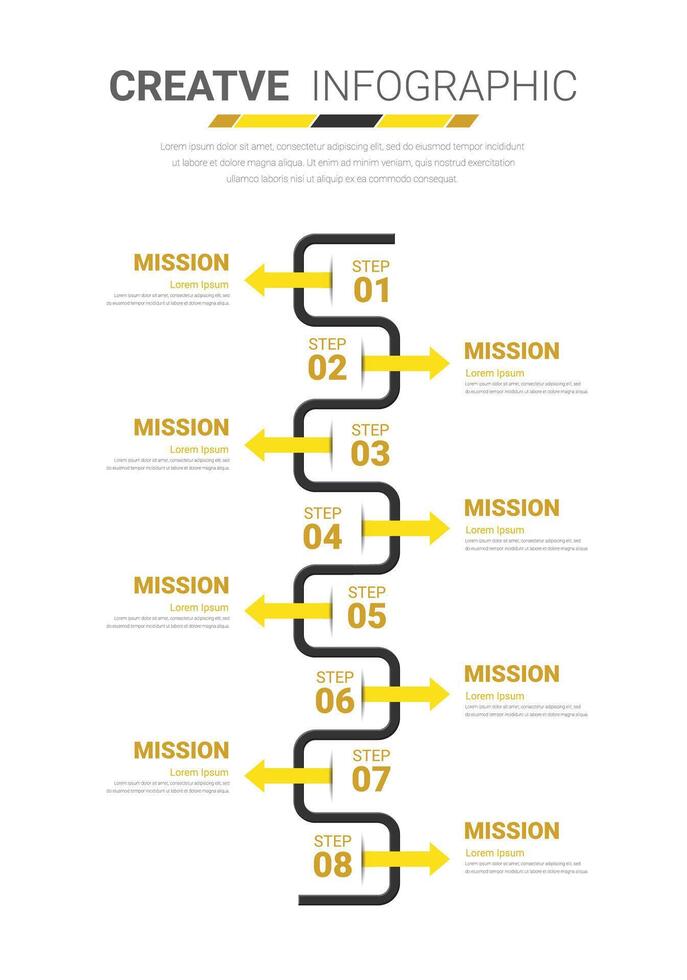 Infographic label design with icons and 8 options or steps. Infographics for business concept. Can be used for presentations banner, workflow layout, process diagram, flow chart. vector