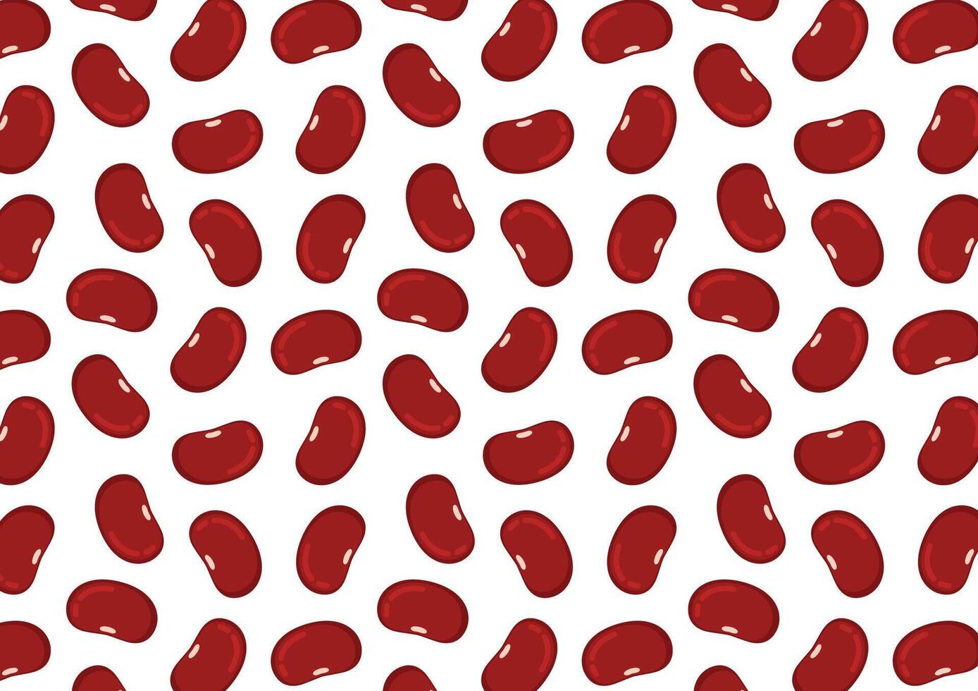 Kidney beans pattern wallpaper. Kidney beans pattern on white background. vector