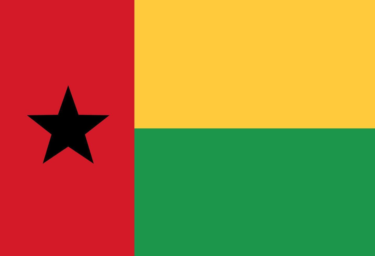Guinea Bissau flag illustrator country flags vector