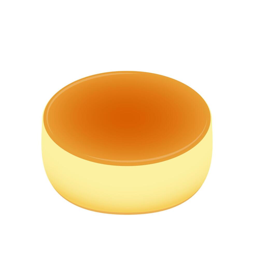 Souffle pancakes . Souffle pancakes is Dessert. Souffle pancakes on white background. vector
