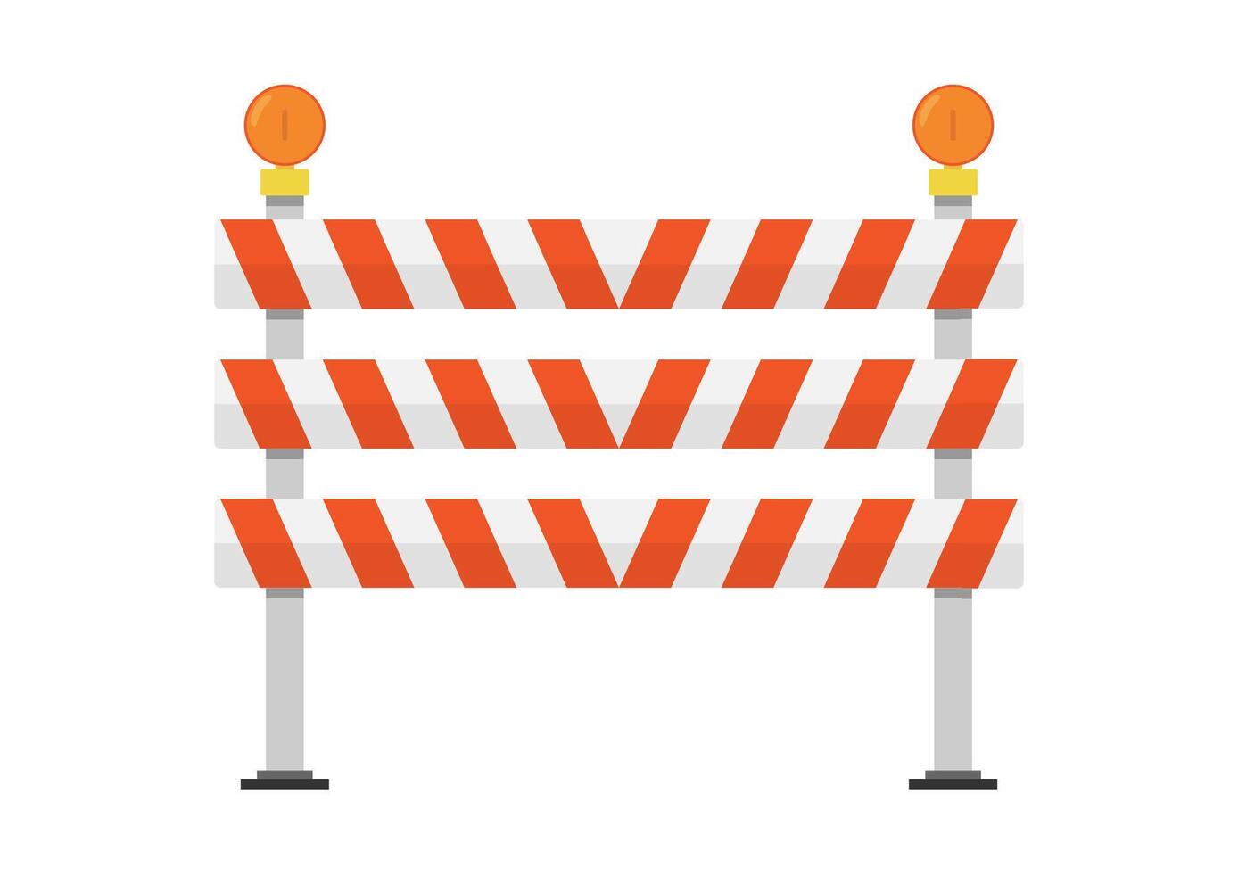 Fence light construction icon. Fence light on white background. vector