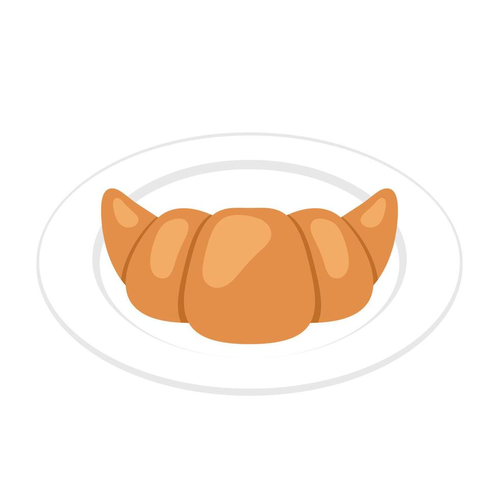 Croissant . Croissant on white background. vector