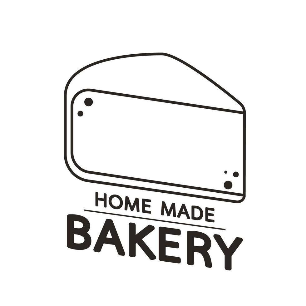 Cake logo design. Bakery logo on white background. vector