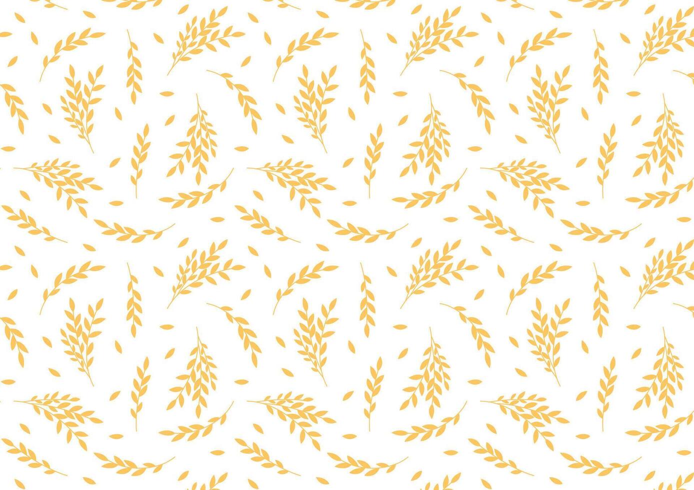 Wheat pattern wallpaper. oat symbol. free space for text. rice sign. Rice pattern wallpaper. vector