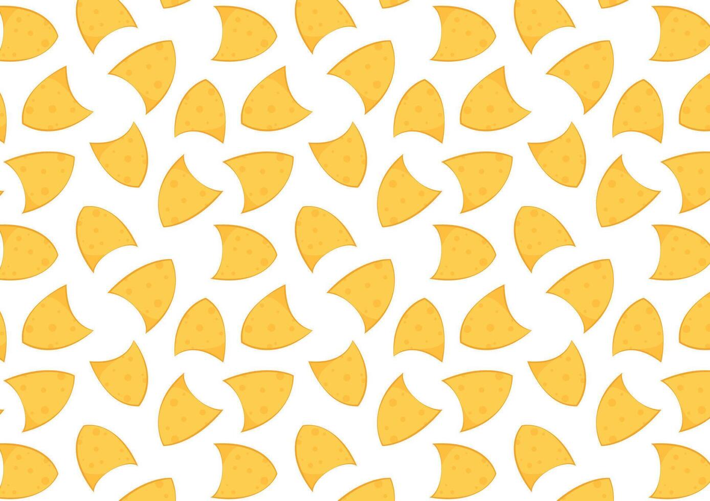 Nachos pattern wallpaper. Nachos on white background. vector