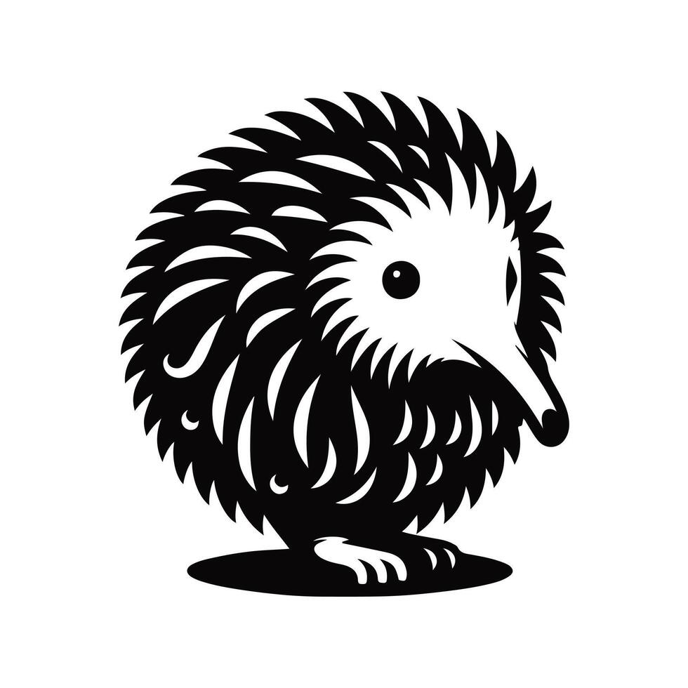 Animal black silhouette with white color background vector