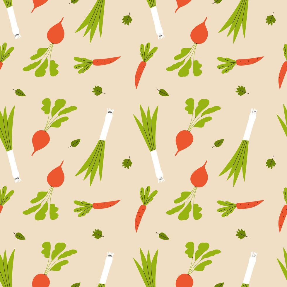 Kitchen tools and appliances seamless pattern. Kitchen utensils background. Flat illustration. vector