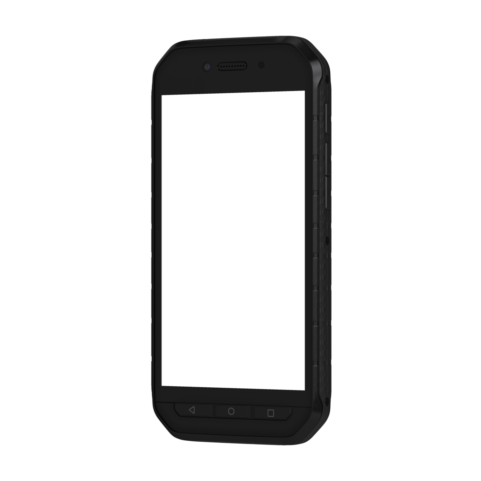Left view transparent phone png
