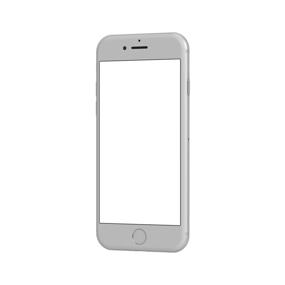 Transparent left display white phone png