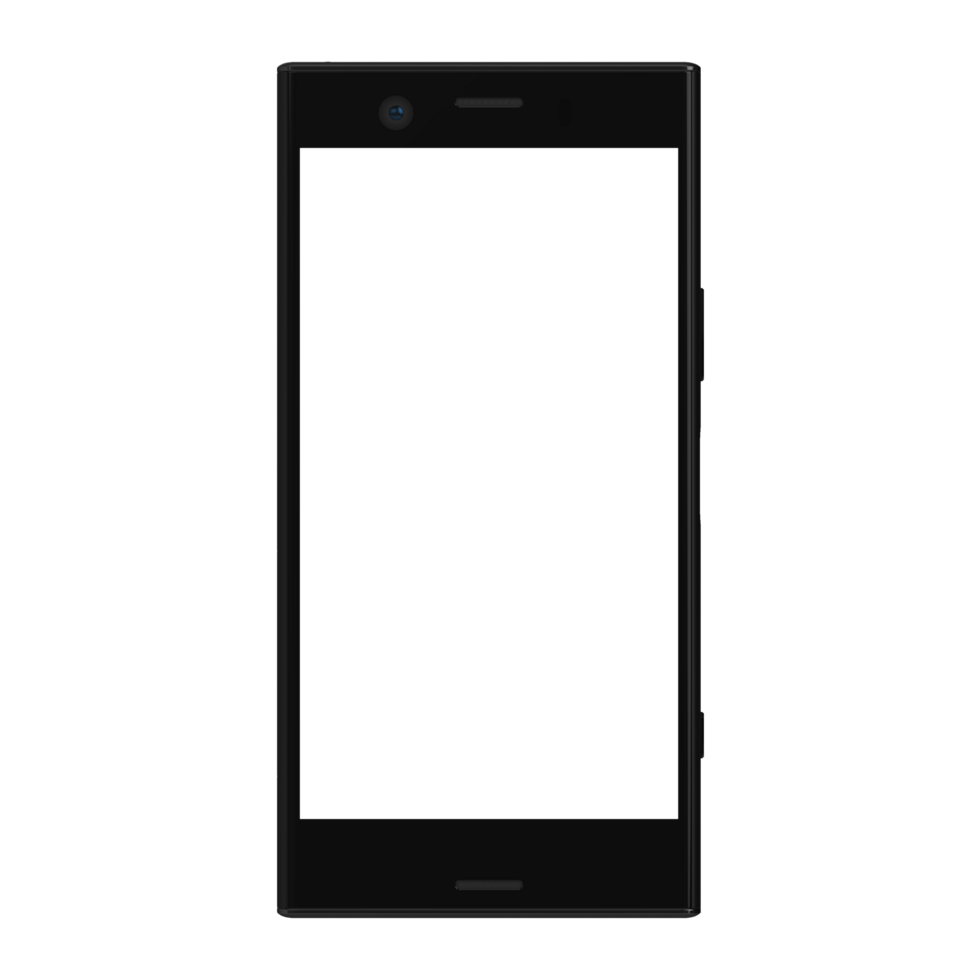 Front view phone clear transparent png