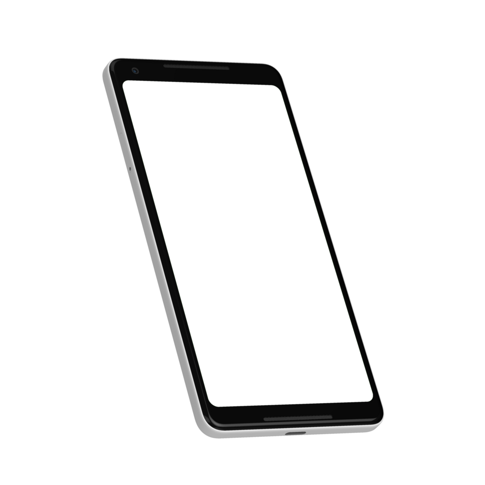 Smartphone see-through leaned right screen transparent png