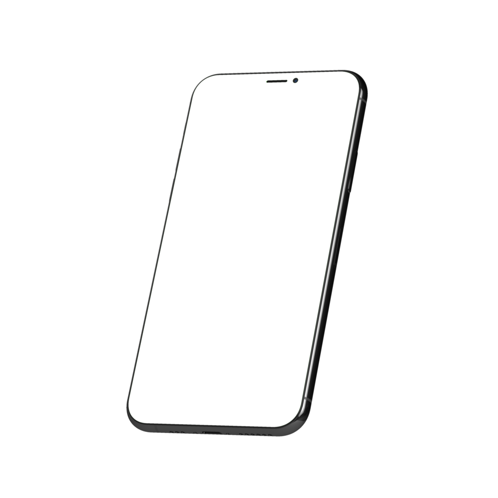 Phone leaned left clear perspective transparent png