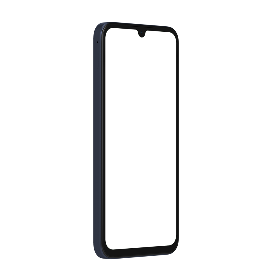 Smartphone front see-through transparent right png