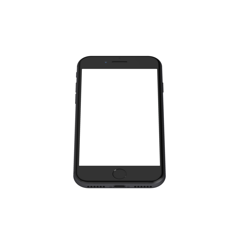 Transparent top display black phone png