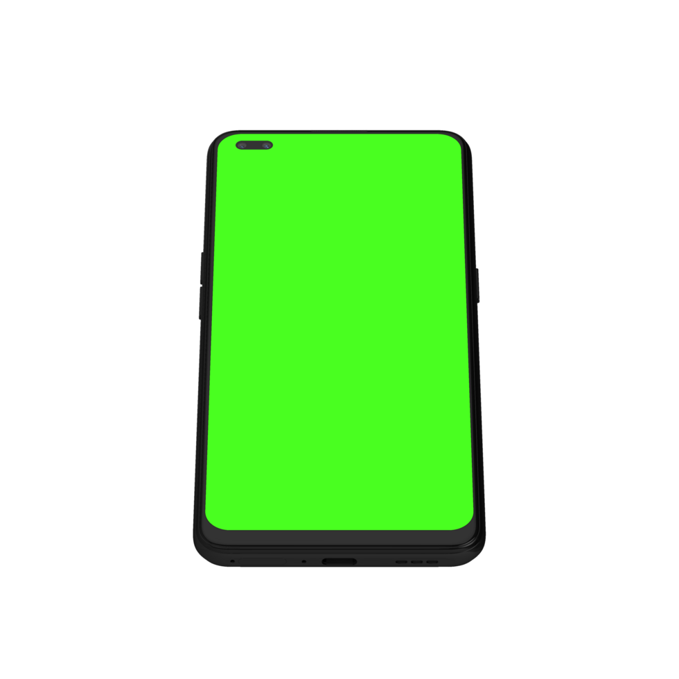 Clear top phone screen greenscreen png