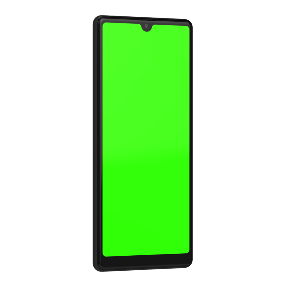 See-through right of phone greenscreen png