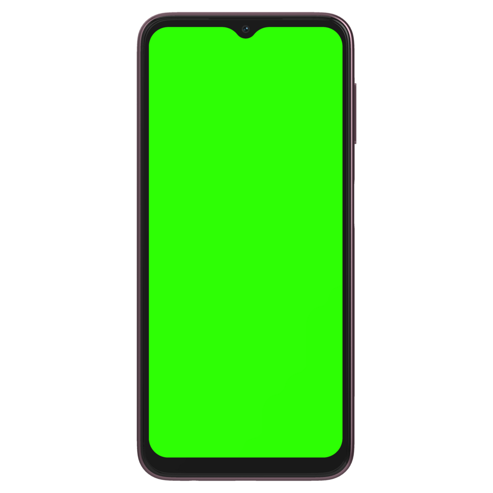 Greenscreen front phone screen png