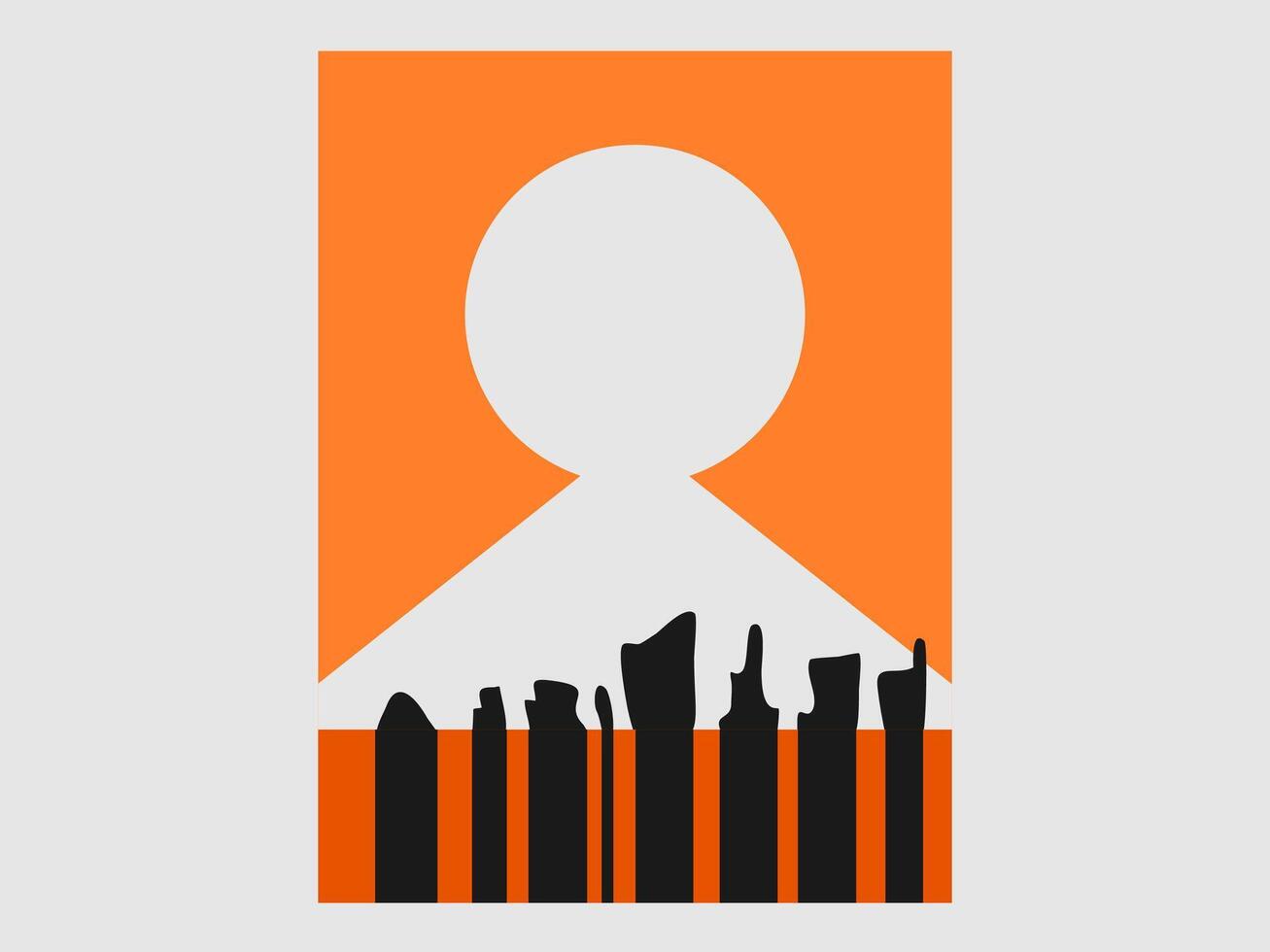 flat design book cover sun illustration vector