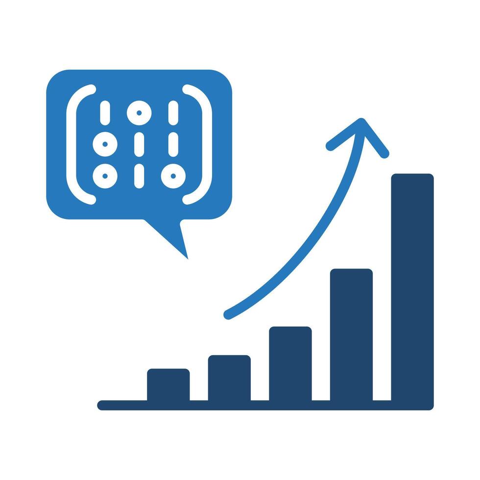 Growth Matrix icon line illustration vector