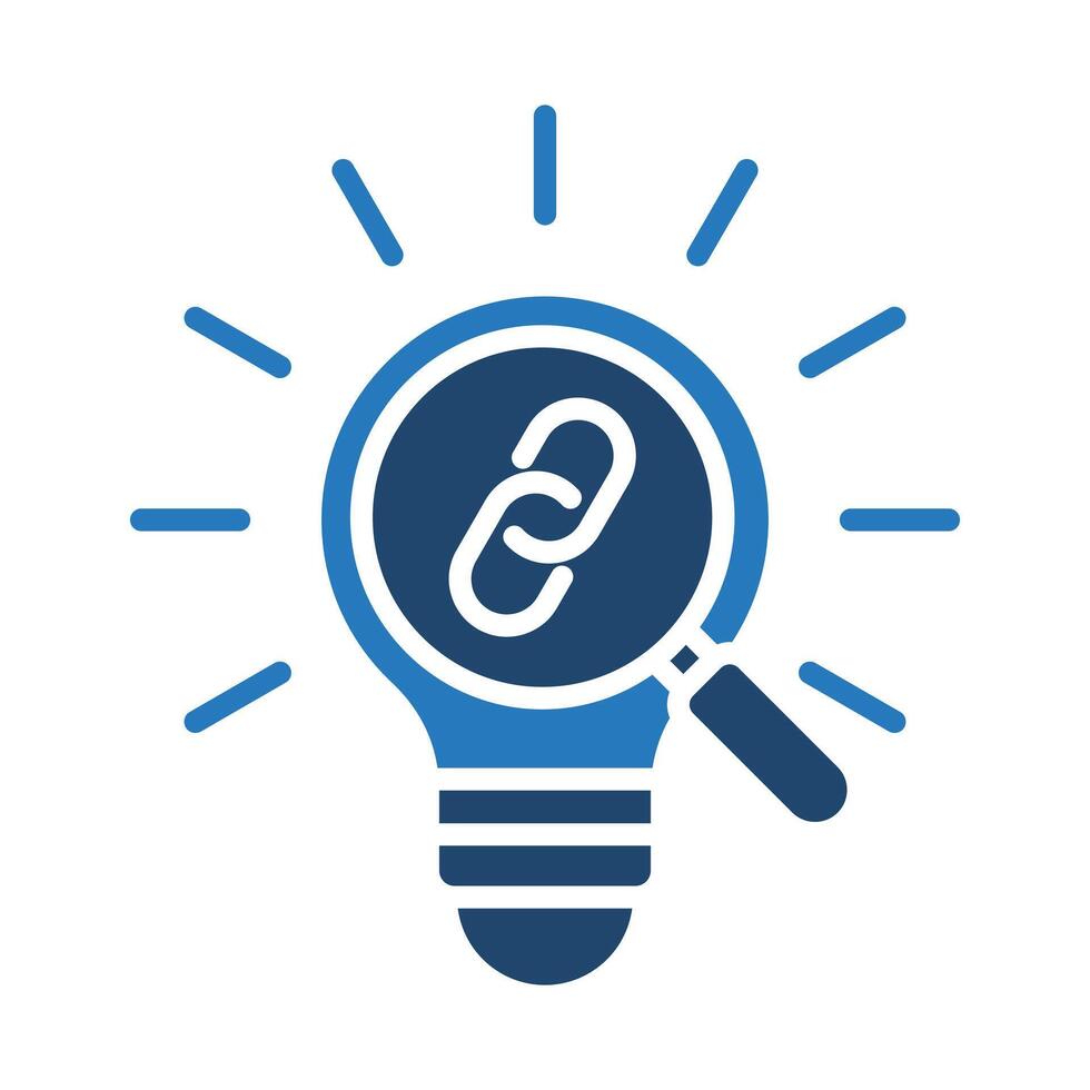 Insight Link icon line illustration vector