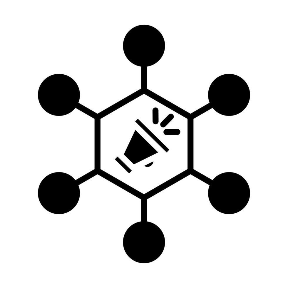 Brand Hub icon line illustration vector