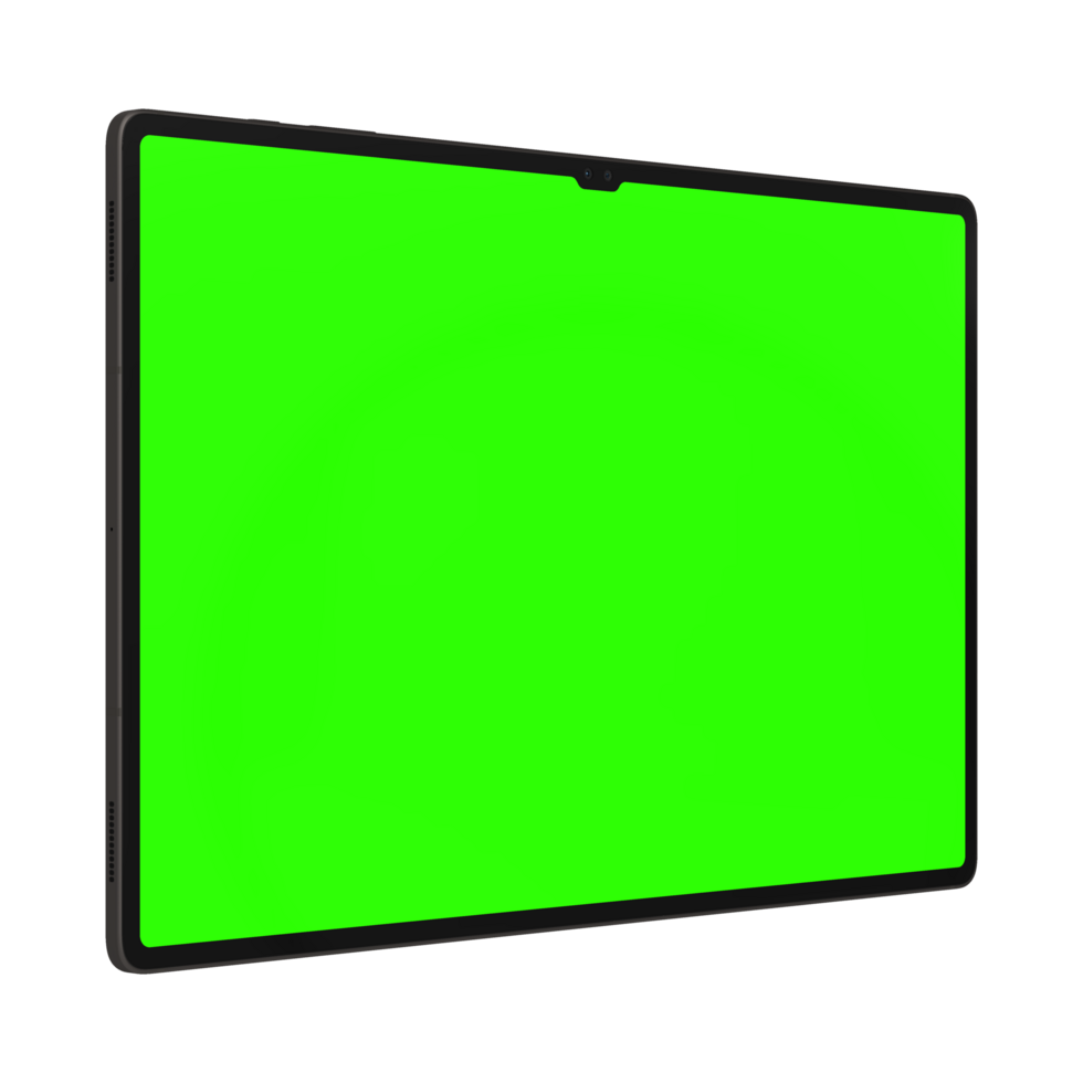 Modern tab greenscreen right png