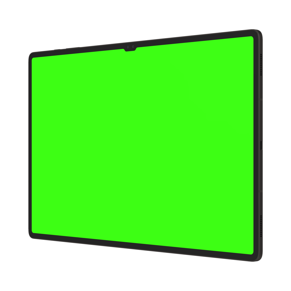 Modern tab greenscreen left png