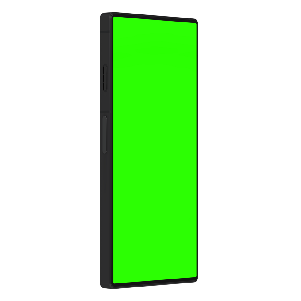 Clear view smartphone greenscreen right png