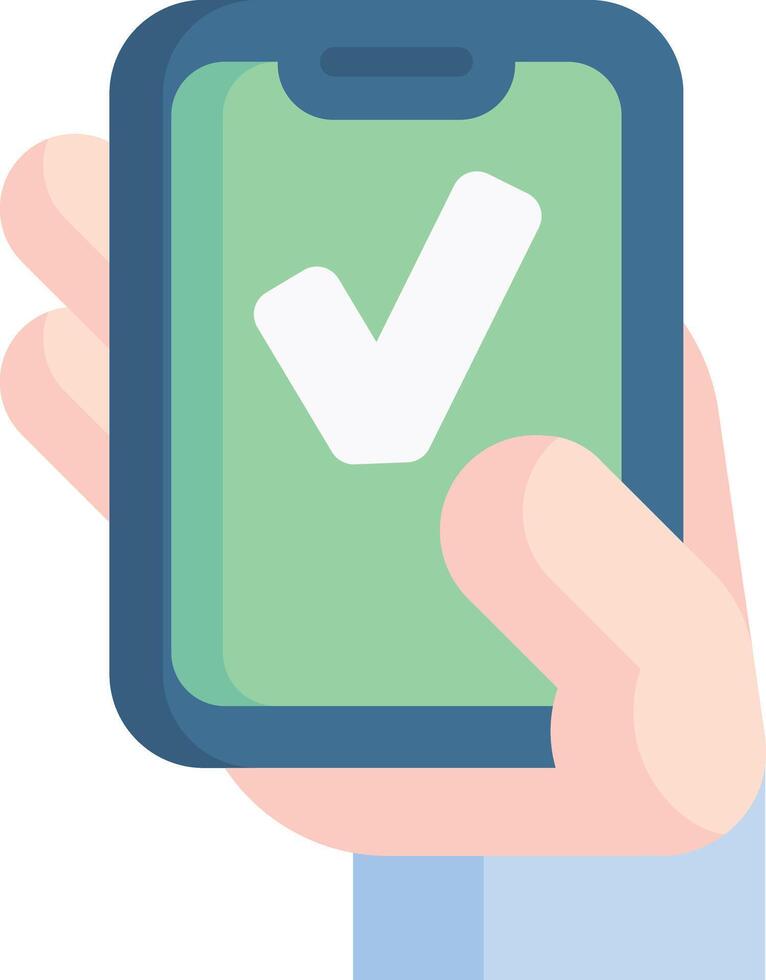 approved illustration design vector