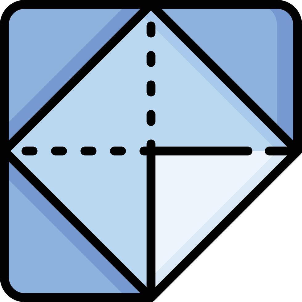 origami illustration design vector
