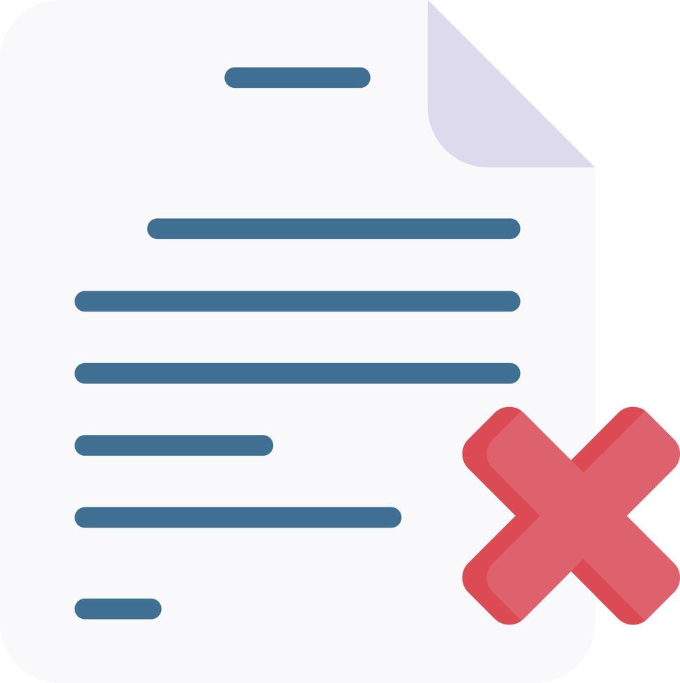 rejected illustration design vector