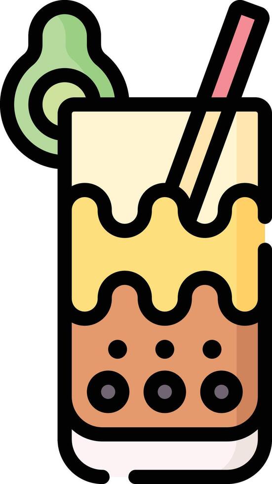 bubble tea illustration design vector