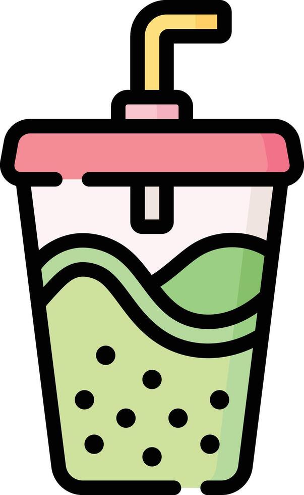 bubble tea illustration design vector