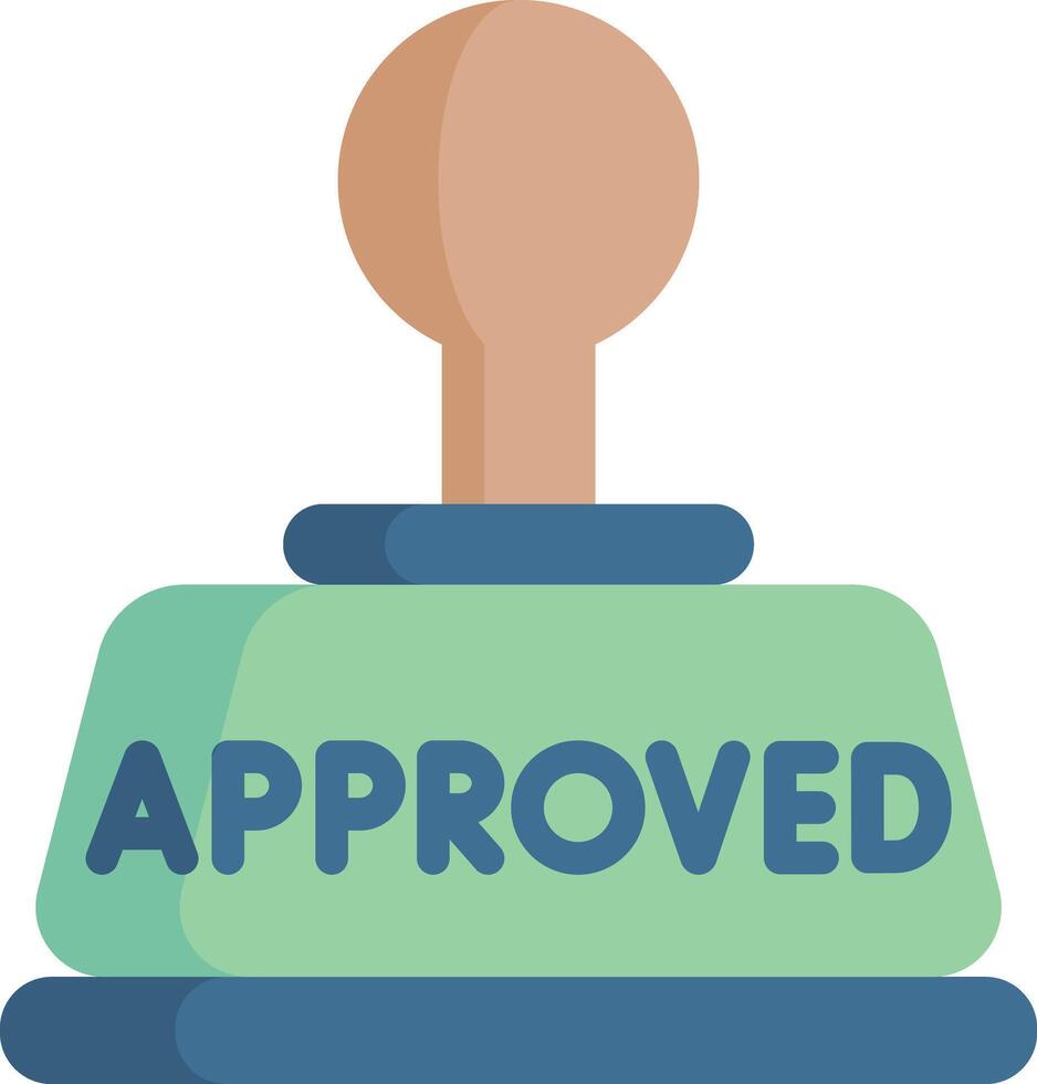 approved illustration design vector