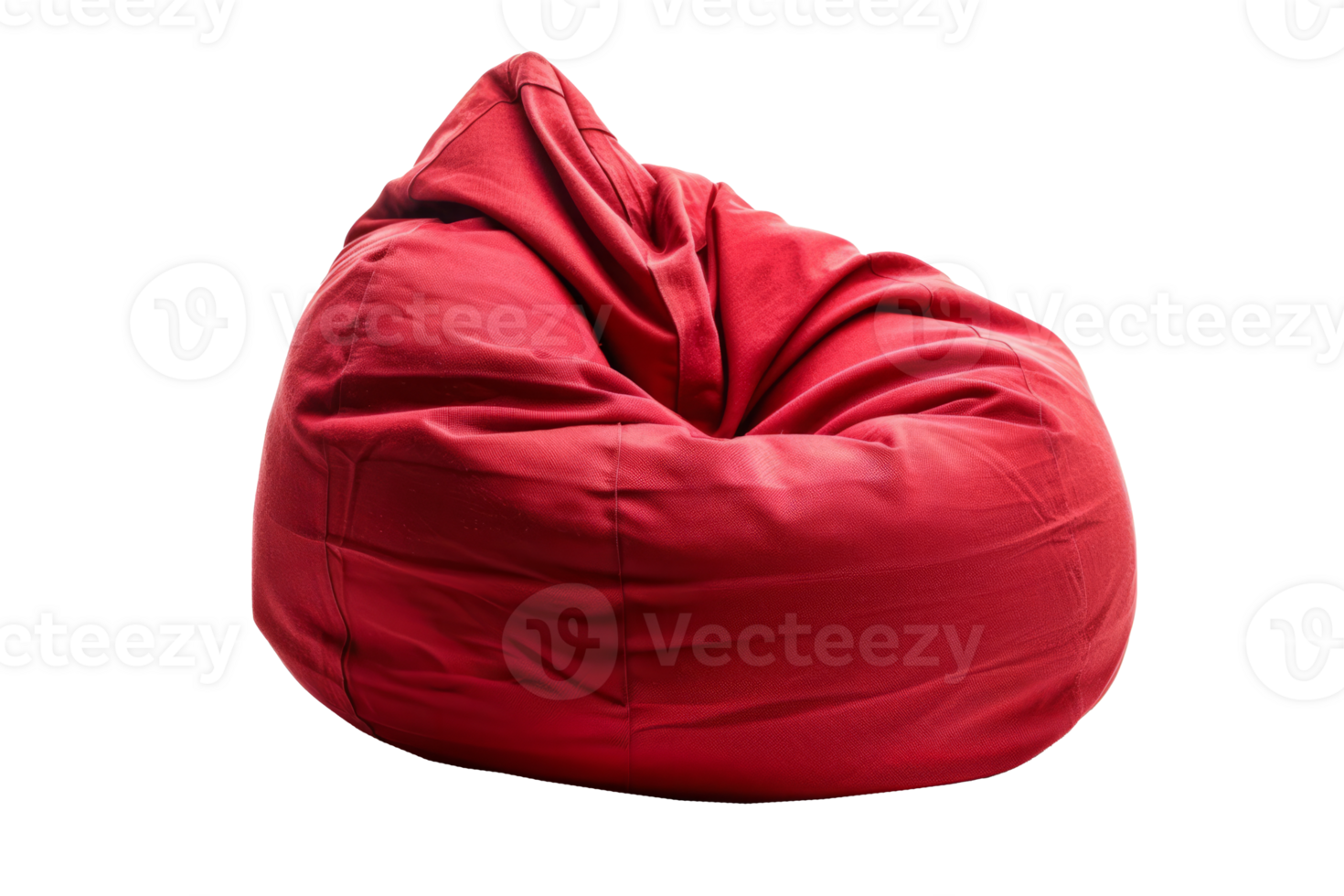 Red Bean Bag Chair 46591038 PNG