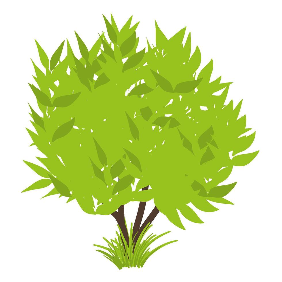 a green tree vector