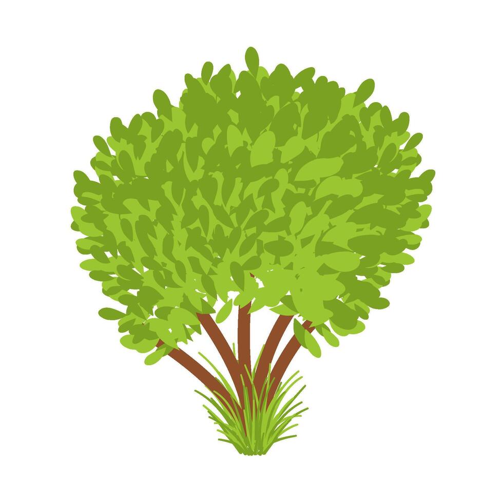 a green tree vector