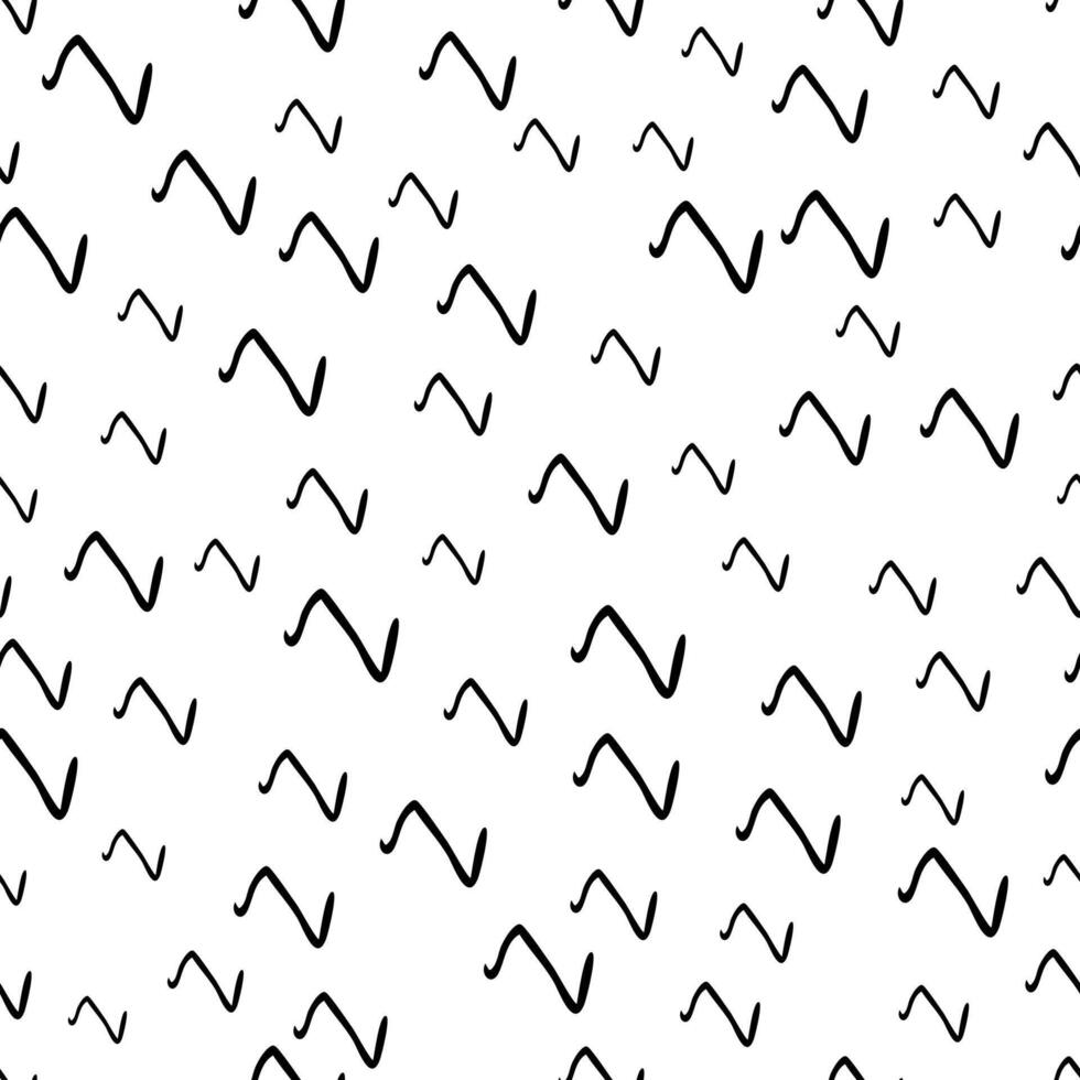 Seamless pattern with sketch squiggle vector
