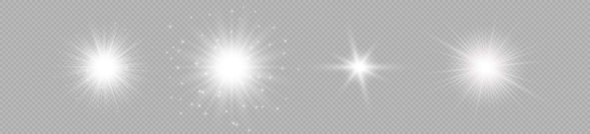 Light effect of lens flares vector