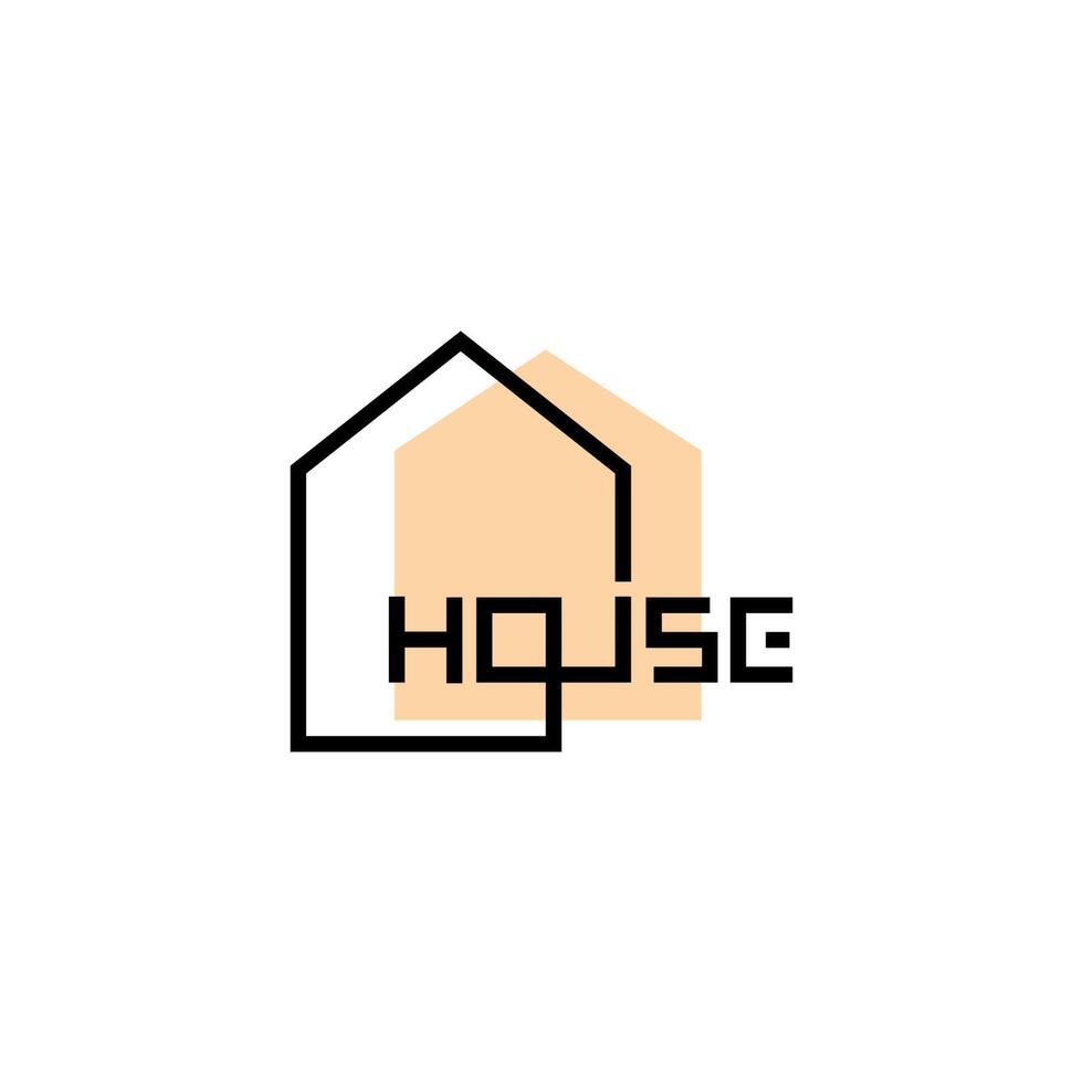 House line logo symbol icon vector