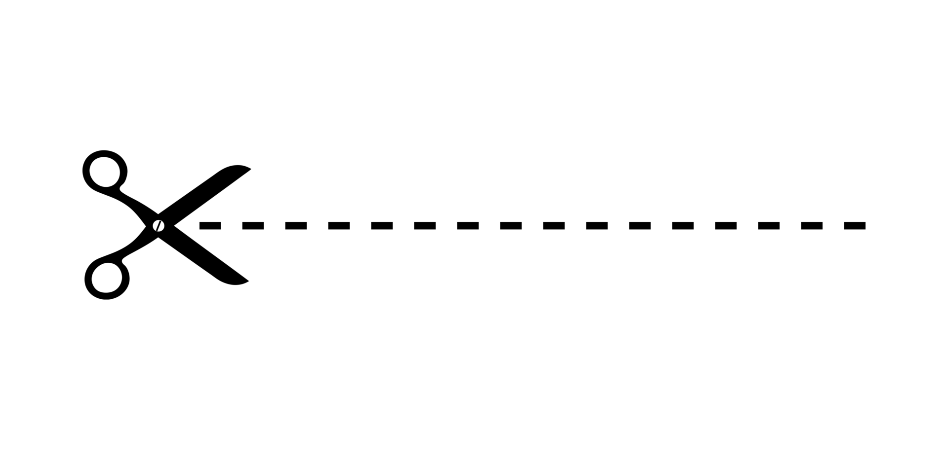 Scissors With Dotted Line png