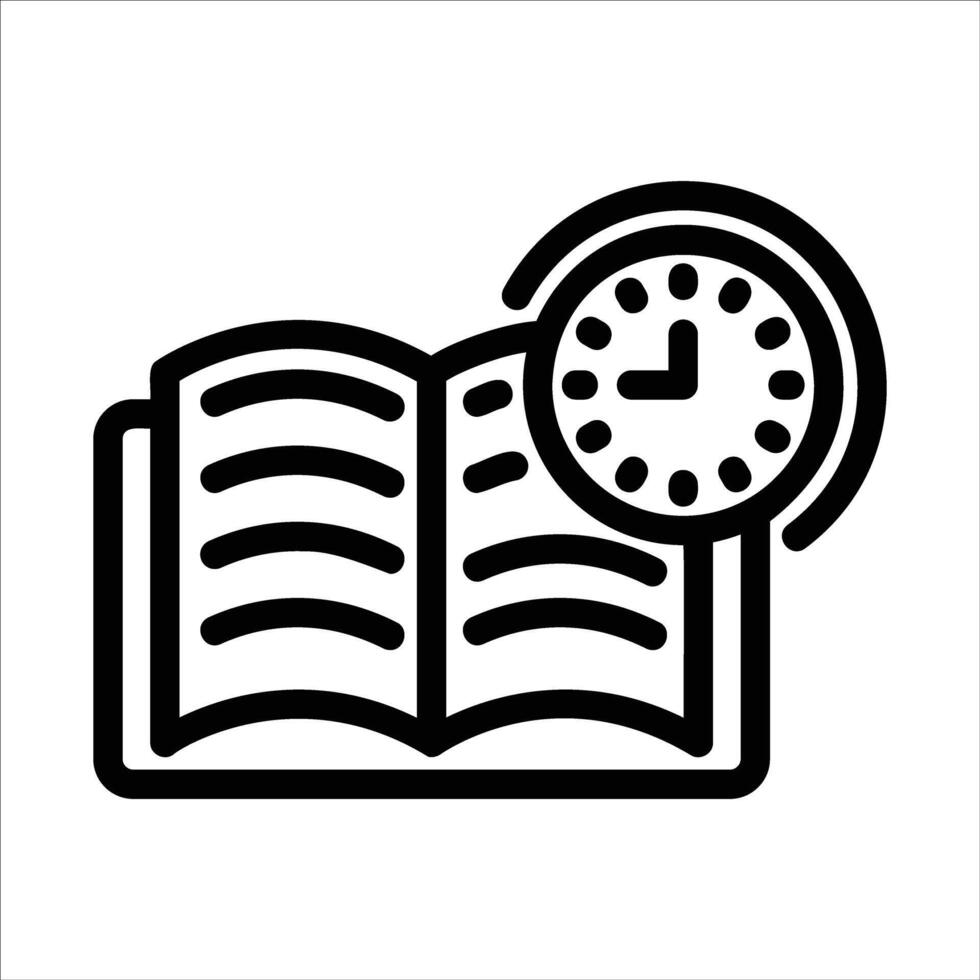 reading in flat design style vector