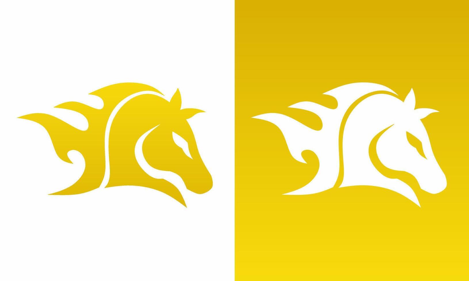 illustration graphic of template logo design horse head vector