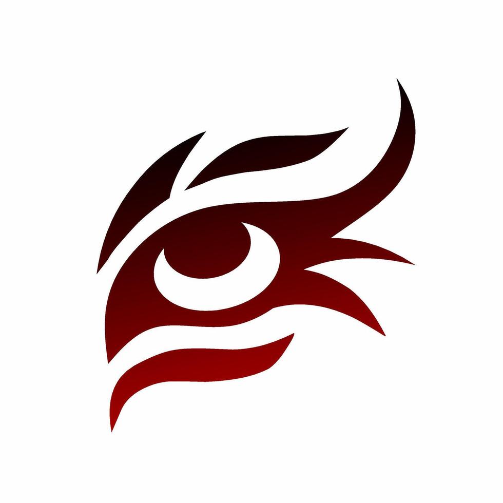 illustration graphic of tribal art design abstract eyes vector